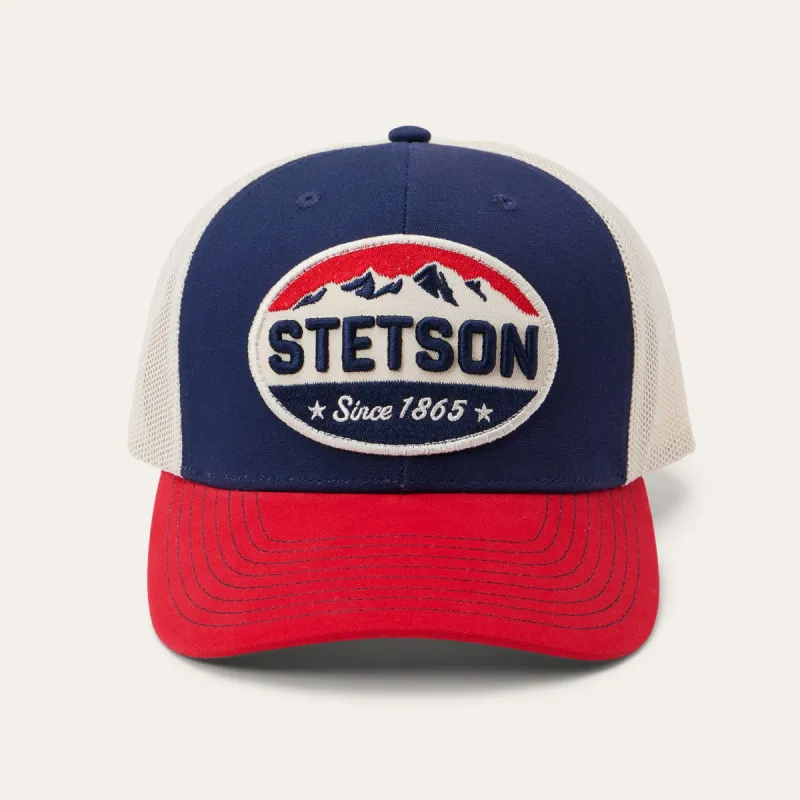 Navy Americana Trucker Cap sold by Stetson