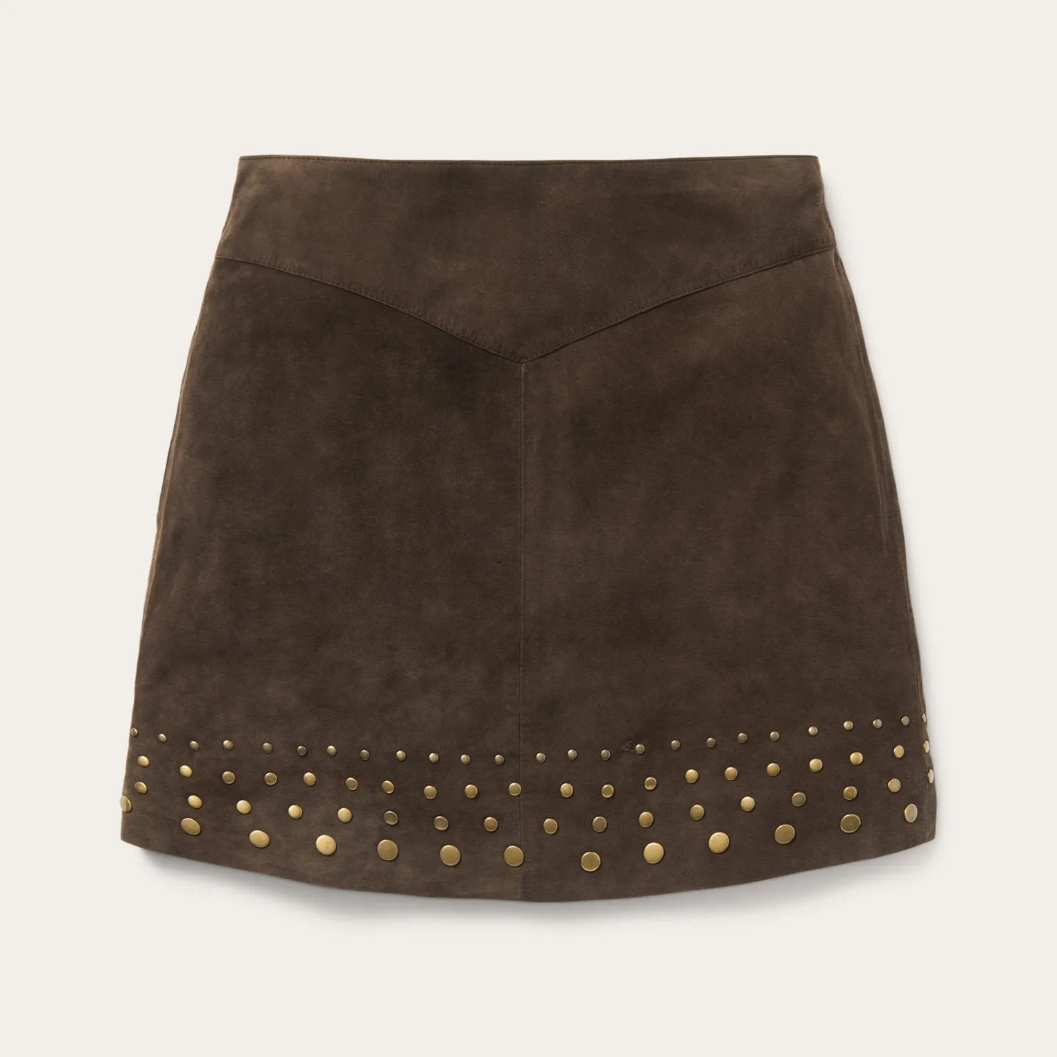 Lamb Suede Skirt with Nailheads sold by Stetson