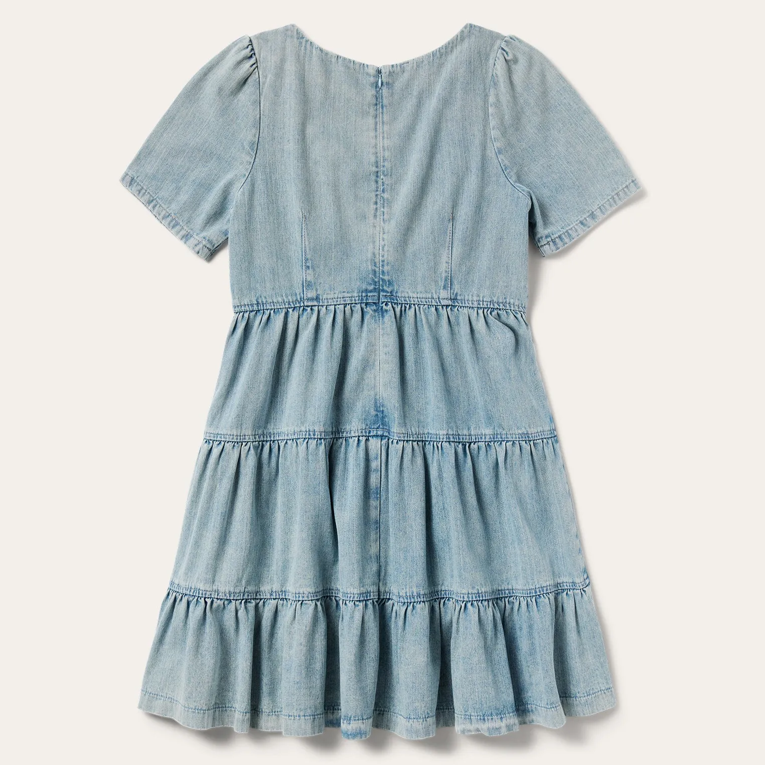 Denim Dress with Tiered Skirt sold by Stetson product image thumbnail 2
