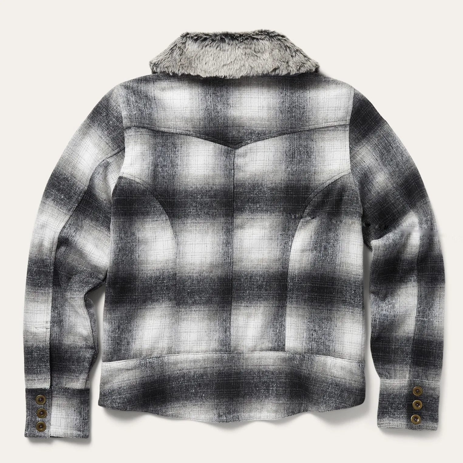 Plaid Cropped Jacket sold by Stetson product image thumbnail 3