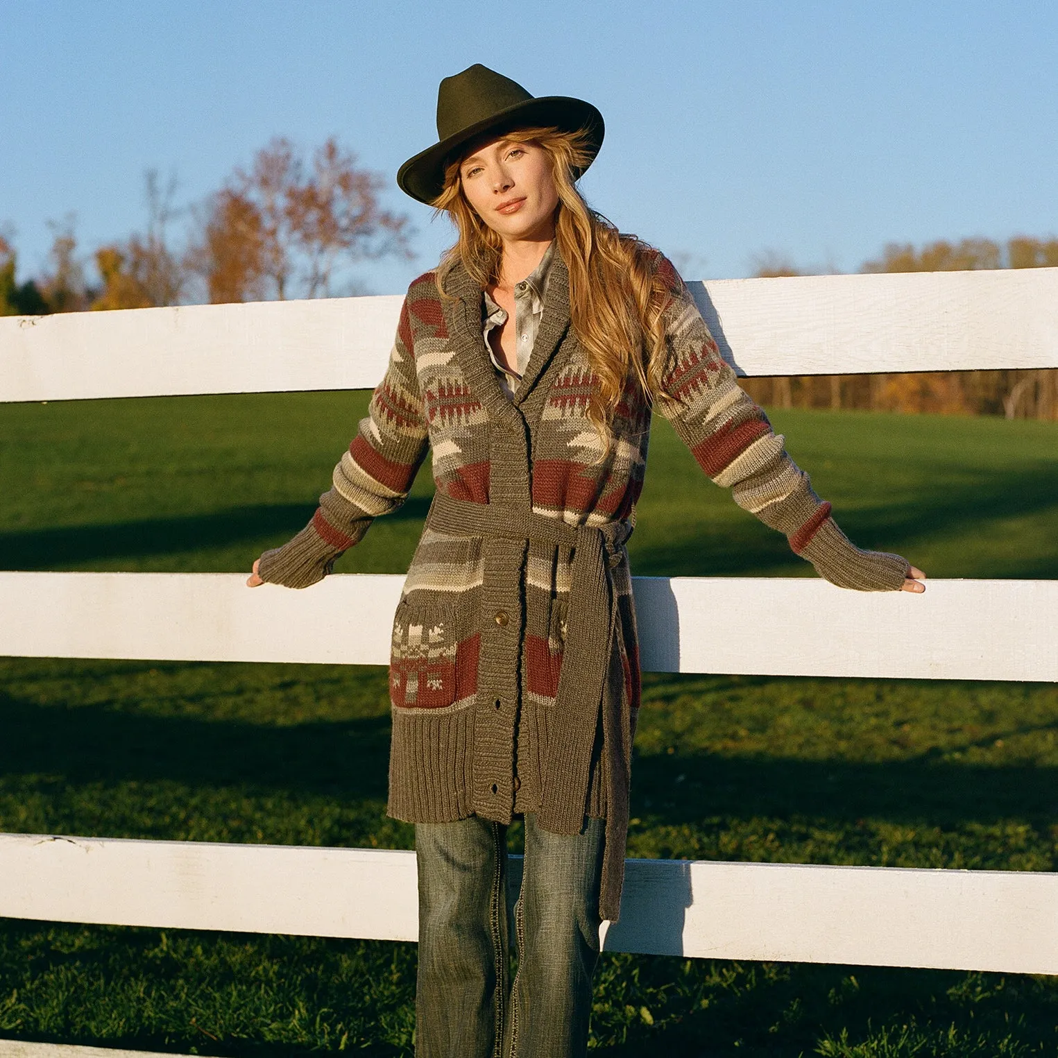 Aztec Belted Cardigan sold by Stetson product image thumbnail 2