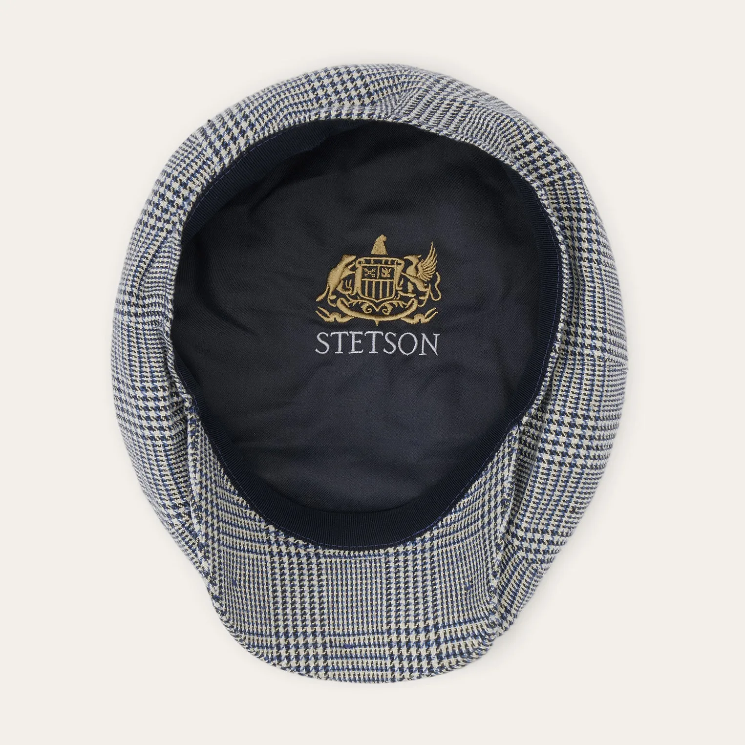 Glen Check Silk/Cotton 8-Panel Cap sold by Stetson product image thumbnail 5