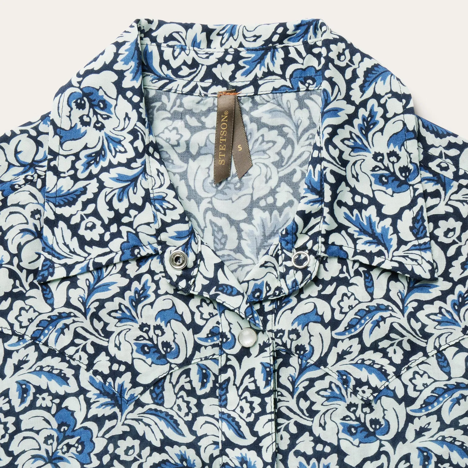 Indigo Tapestry Print Shirt sold by Stetson product image thumbnail 4