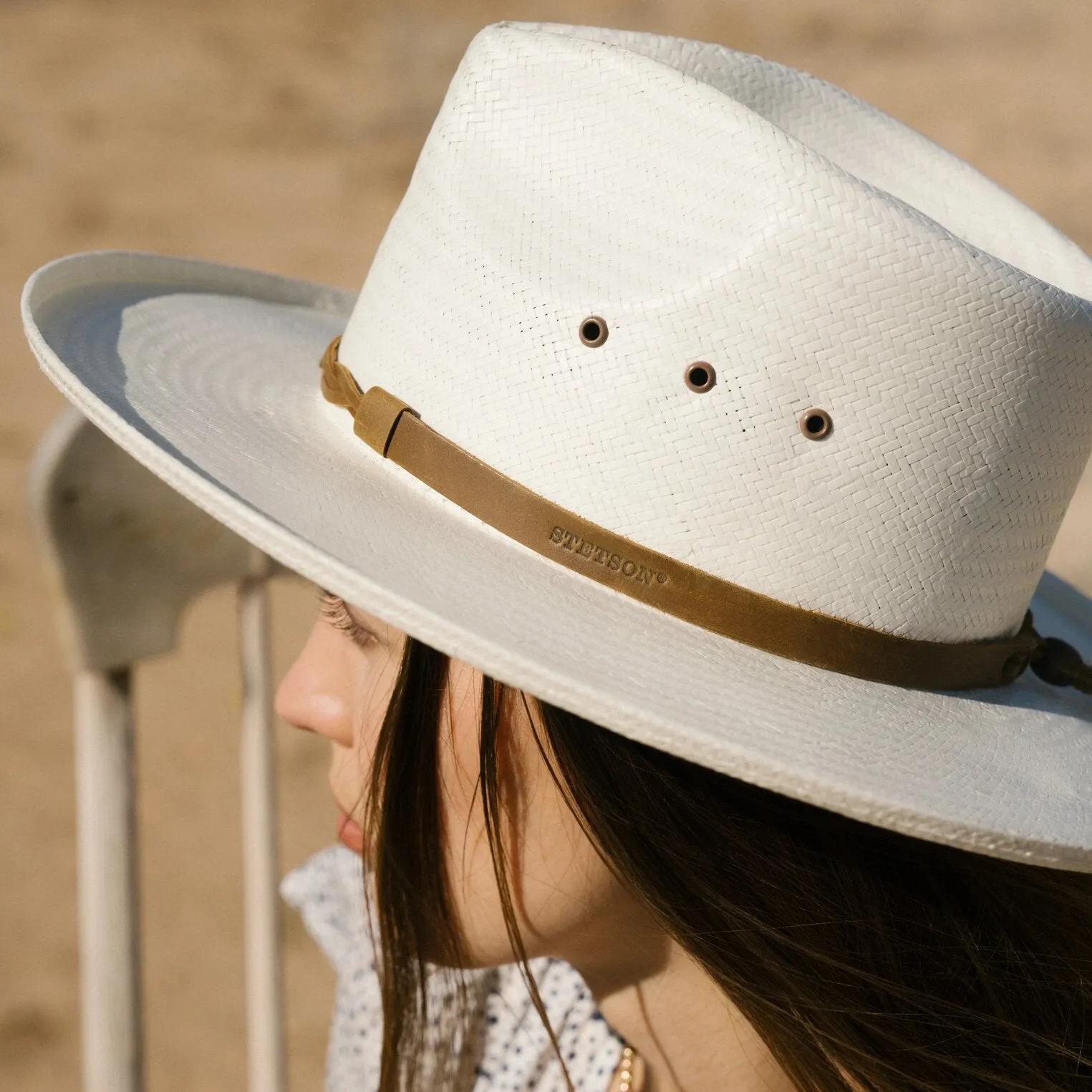 Helena Straw Fedora sold by Stetson product image thumbnail 3