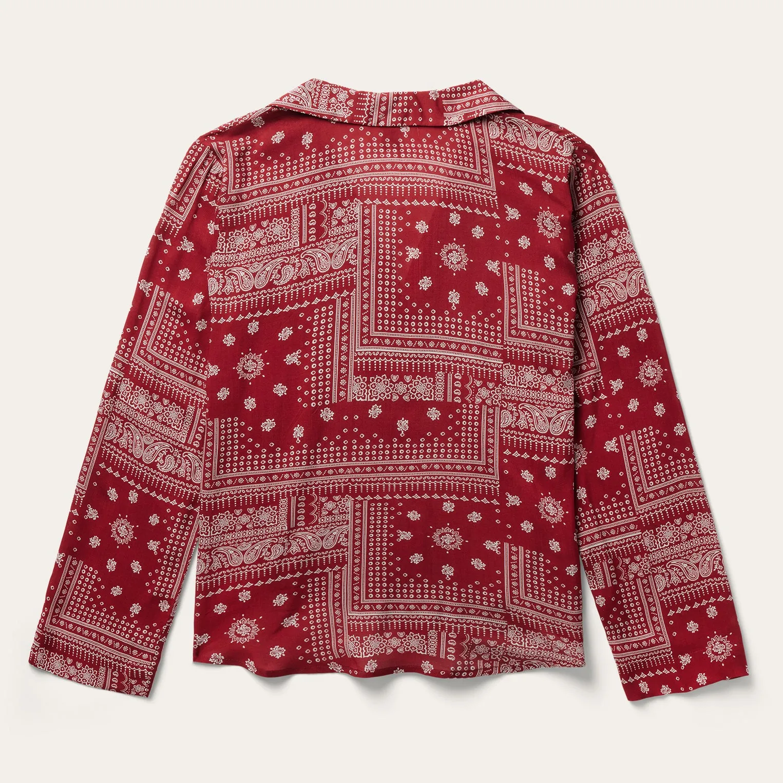 Red Bandana Patchwork Blouse sold by Stetson product image thumbnail 3
