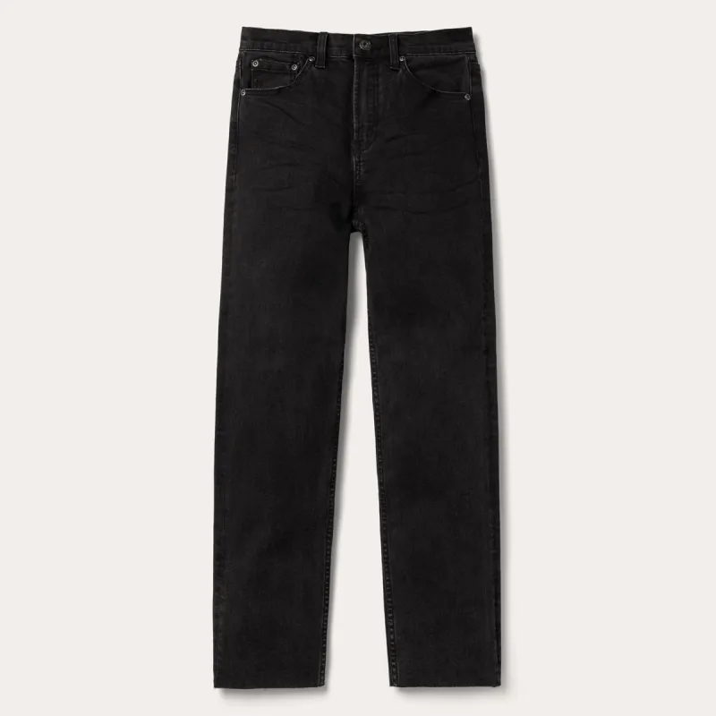 915 High Rise Straight Fit Crop Jeans sold by Stetson