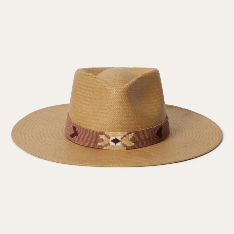 Sol Straw Fedora sold by Stetson