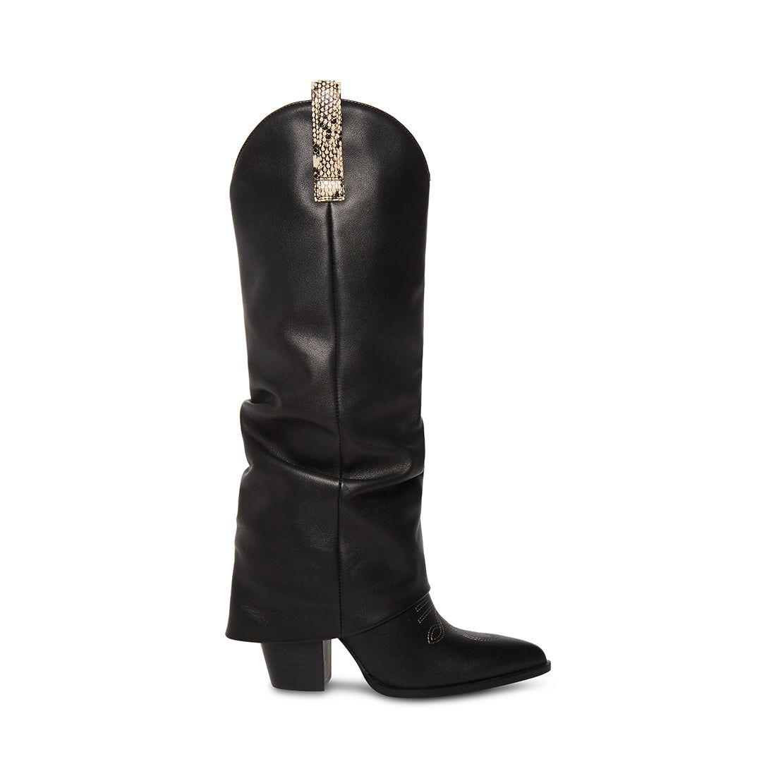LASSY BLACK LEATHER sold by Steve Madden