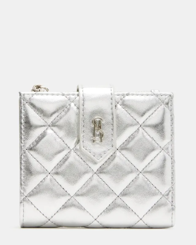 JEM WALLET SILVER sold by Steve Madden