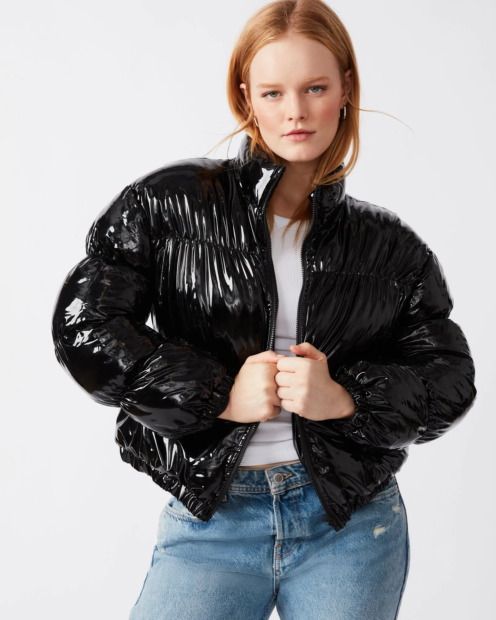 ELLY JACKET BLACK sold by Steve Madden