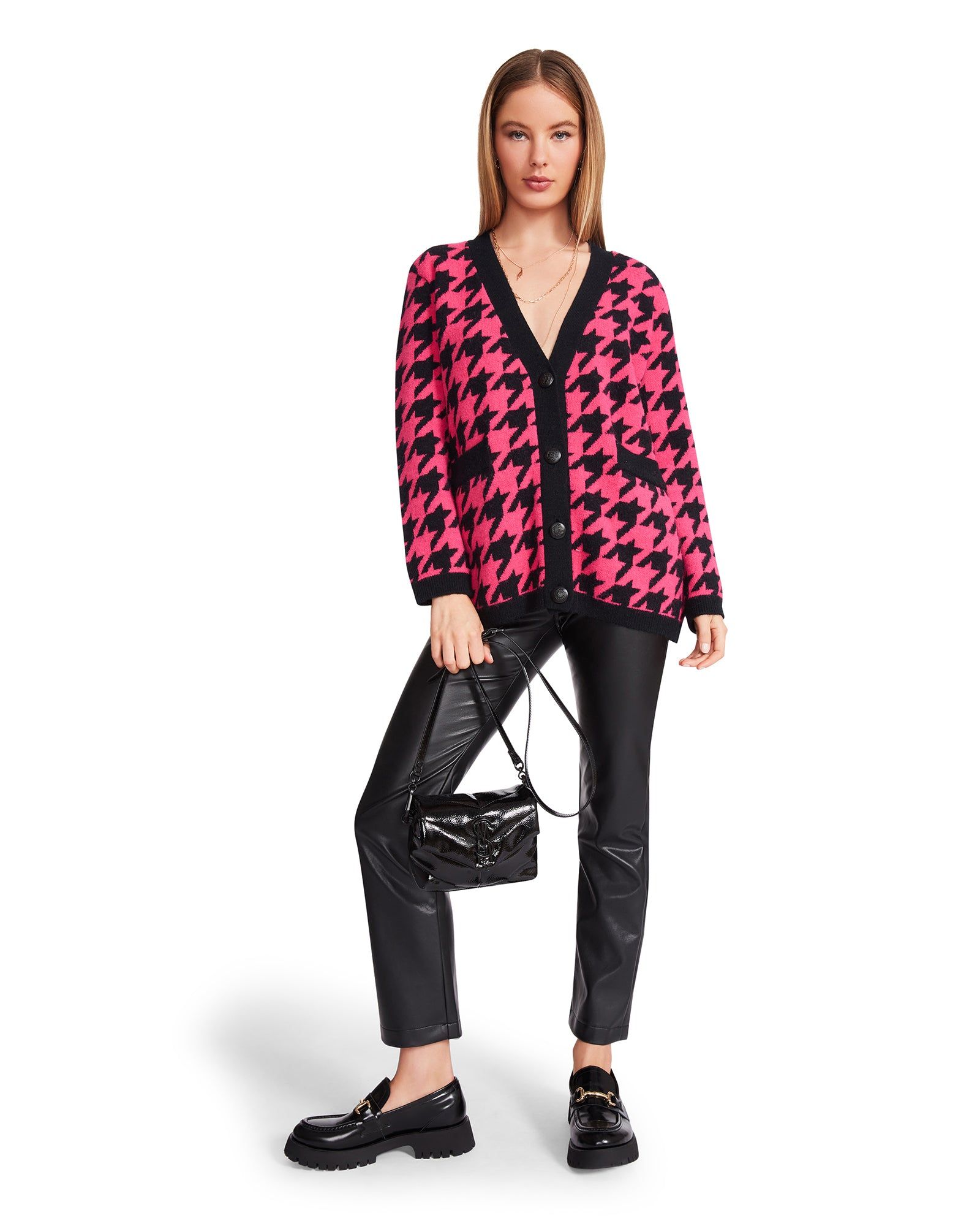 MARINA CARDIGAN HOT PINK sold by Steve Madden
