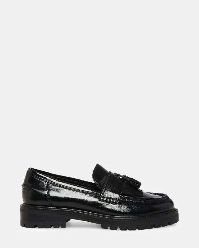 MINKA BLACK LEATHER sold by Steve Madden