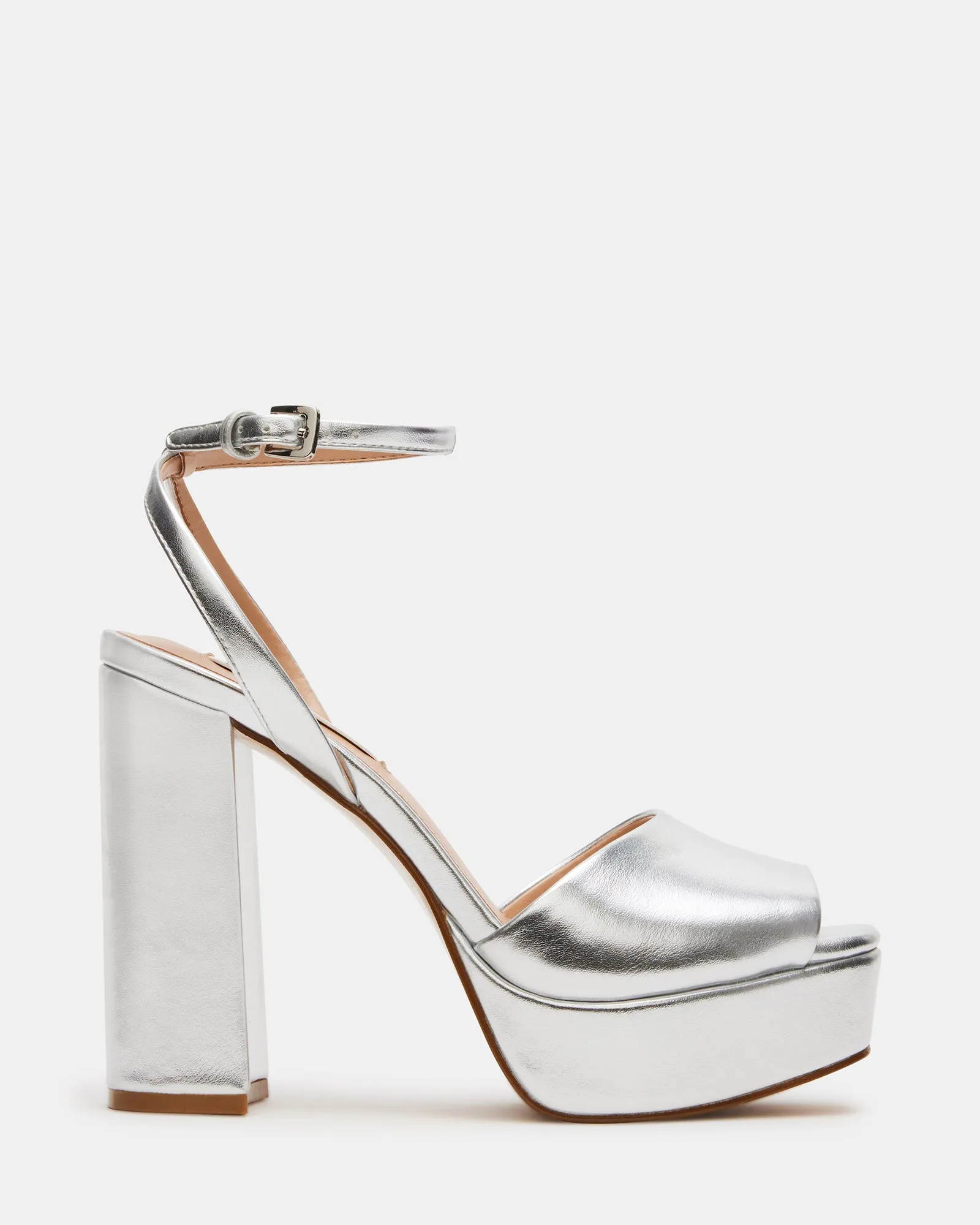 LOURDES SILVER METALLIC sold by Steve Madden