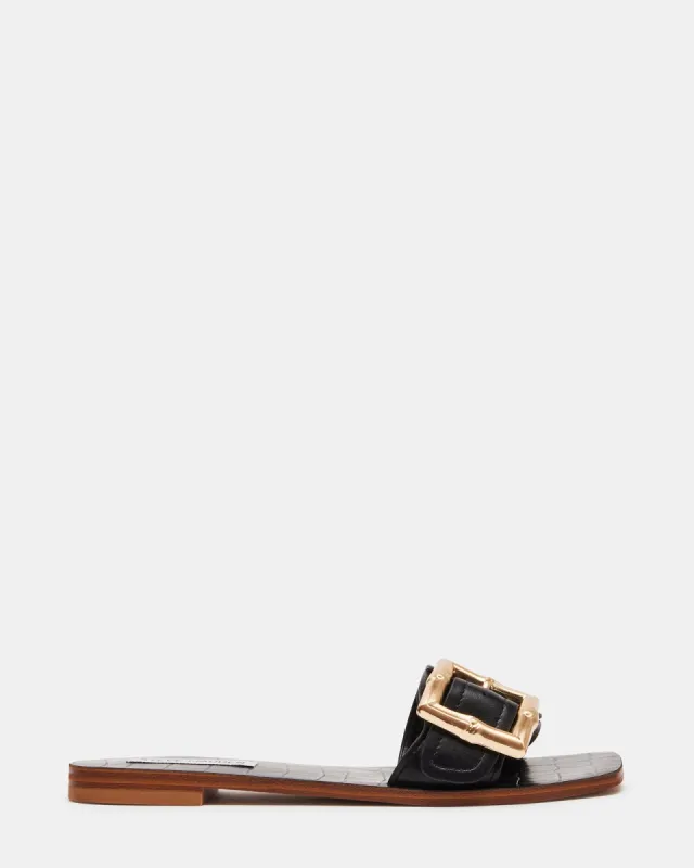 FARRAH BLACK LEATHER - SM REBOOTED sold by Steve Madden
