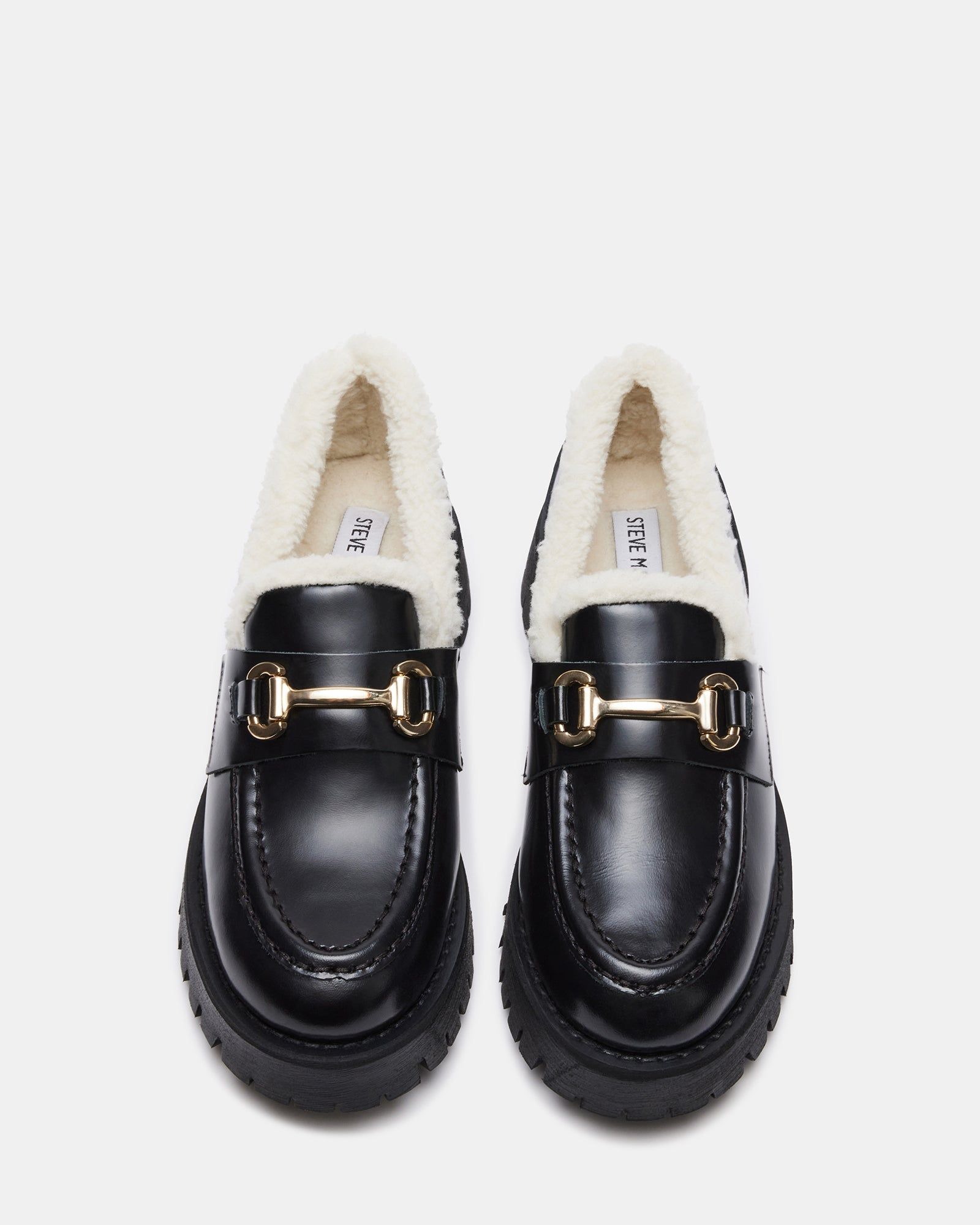 LANDO FUR BLACK LEATHER - SM REBOOTED sold by Steve Madden product image thumbnail 5