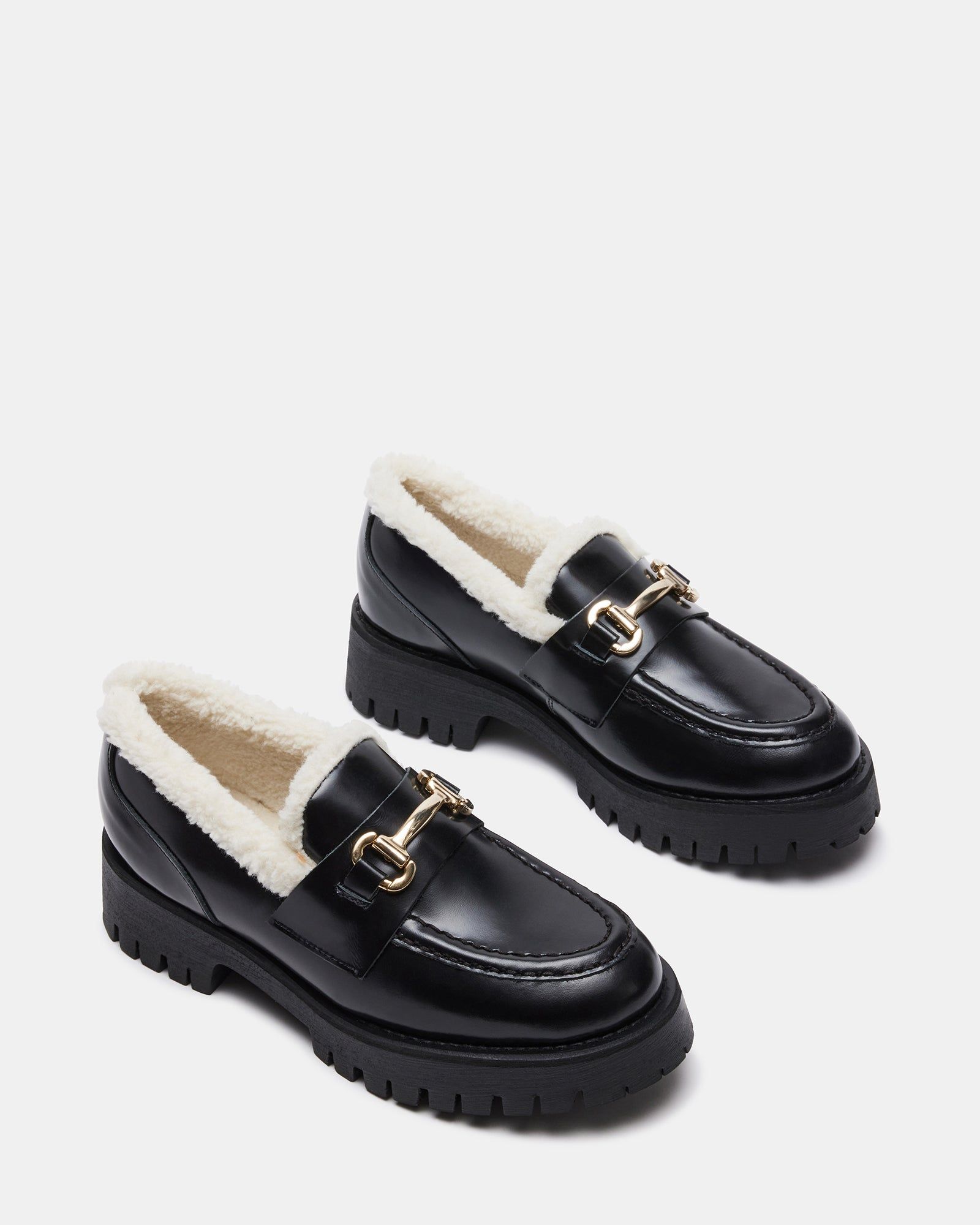 LANDO FUR BLACK LEATHER - SM REBOOTED sold by Steve Madden product image thumbnail 3