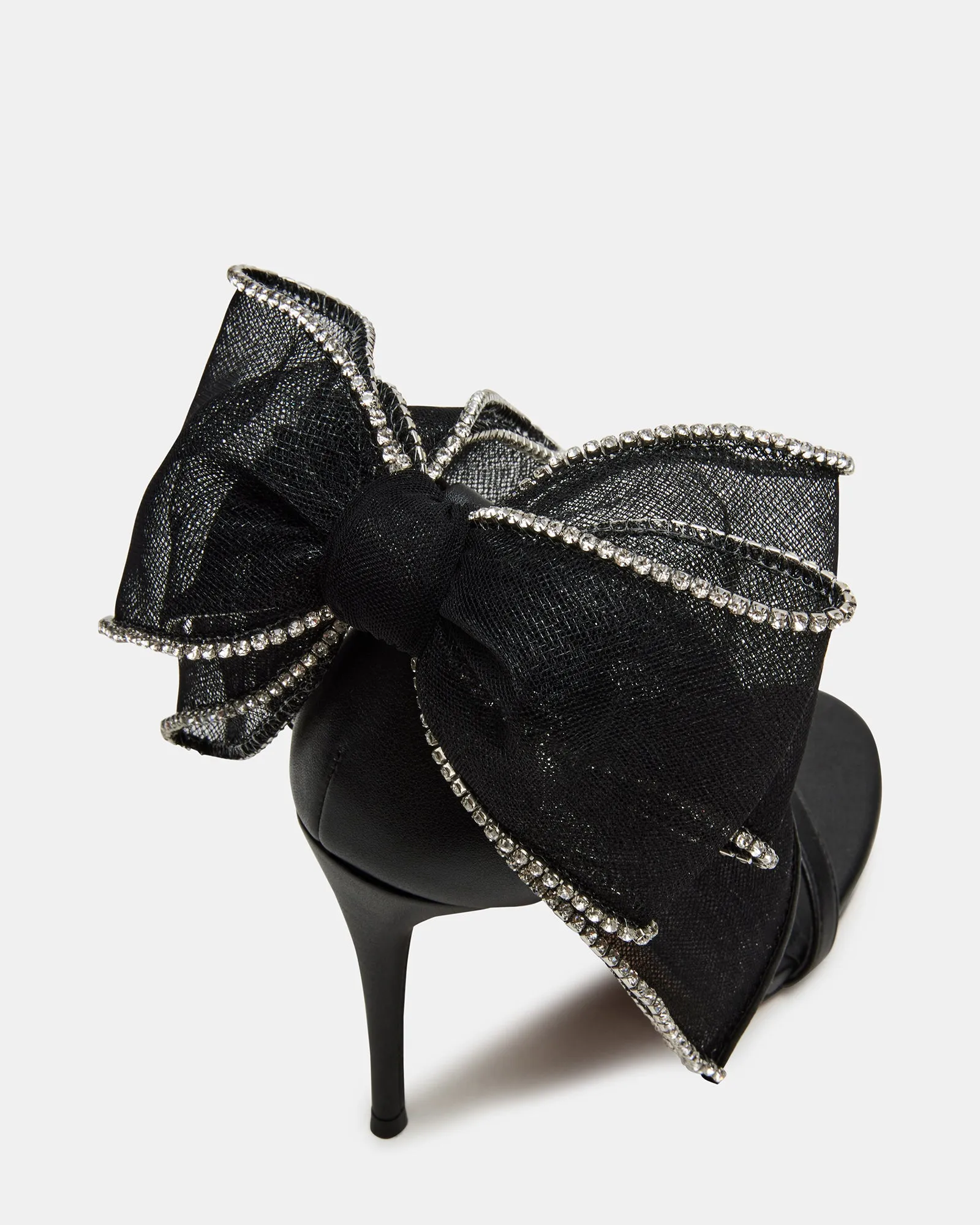 【Steve Madden】関税なし♪BENNI リボン ラインストーンヒール Amazon.com | Steve Madden Women's Benni Heeled Sandal, Black