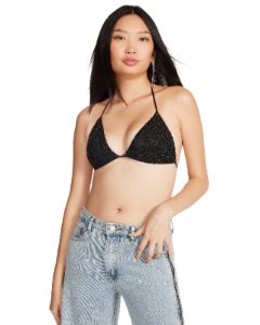 RHINESTONE BIKINI TOP BLACK BLACK sold by Steve Madden