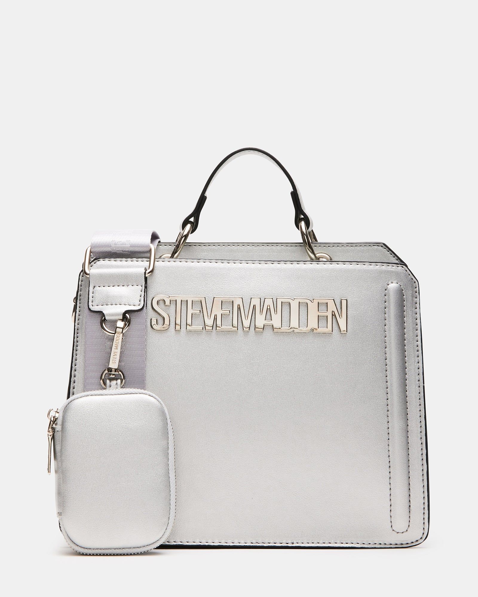 EVELYN BAG SILVER sold by Steve Madden