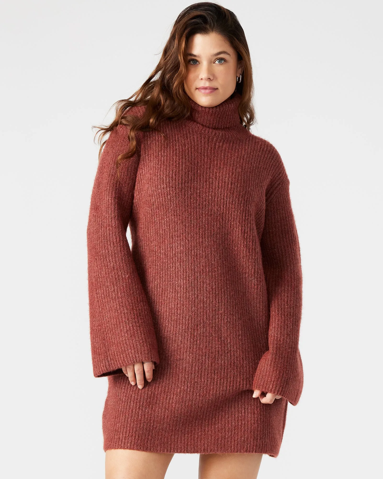 ABBIE SWEATER DRESS RUST sold by Steve Madden product image thumbnail 2