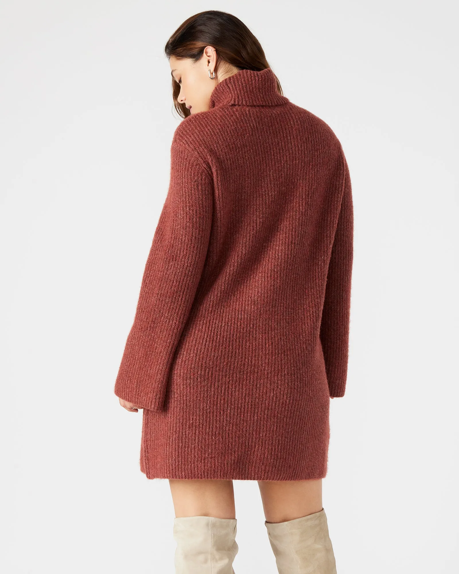 ABBIE SWEATER DRESS RUST sold by Steve Madden product image thumbnail 4