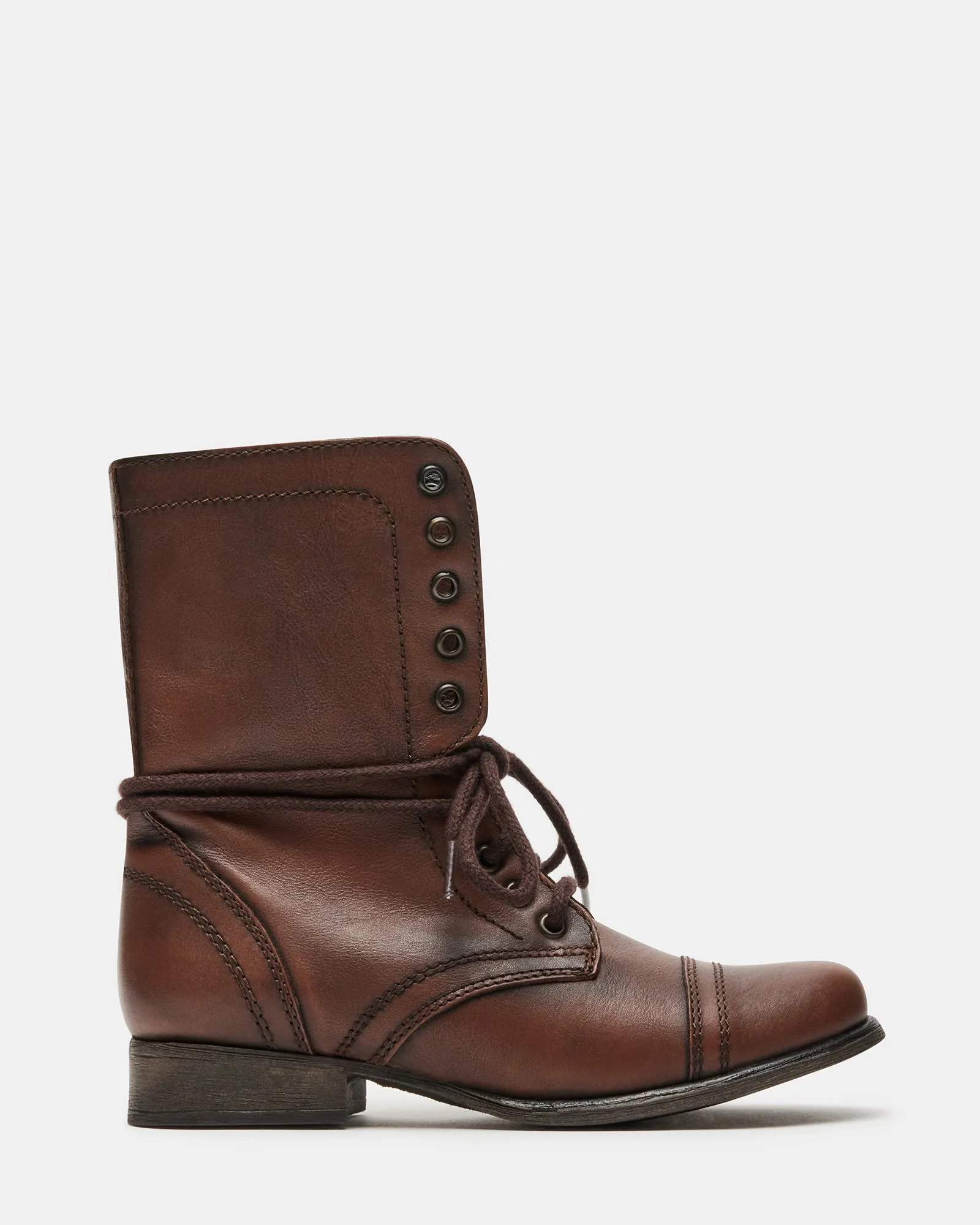 TROOPA BROWN LEATHER - SM REBOOTED sold by Steve Madden