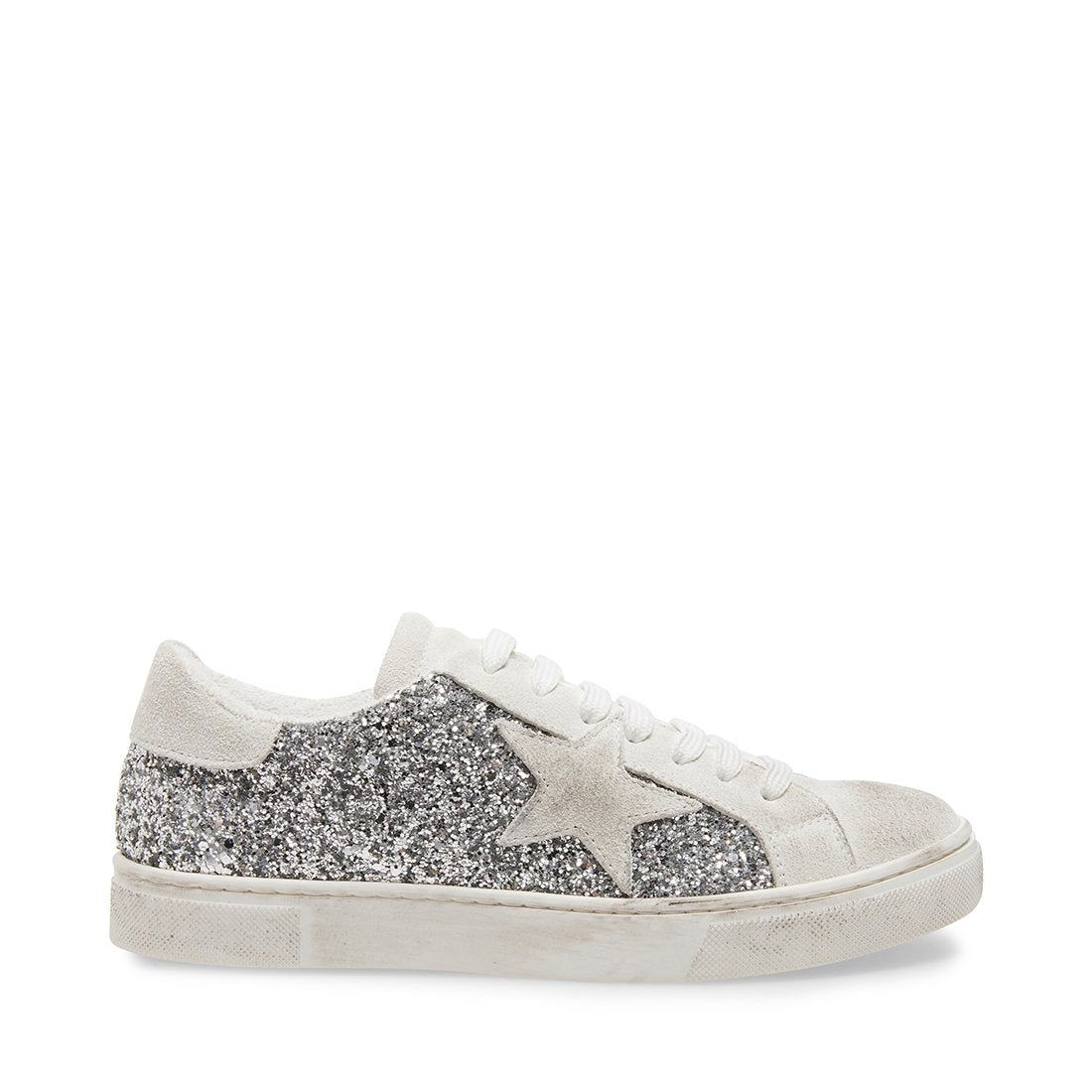 RUBIE SILVER GLITTER sold by Steve Madden