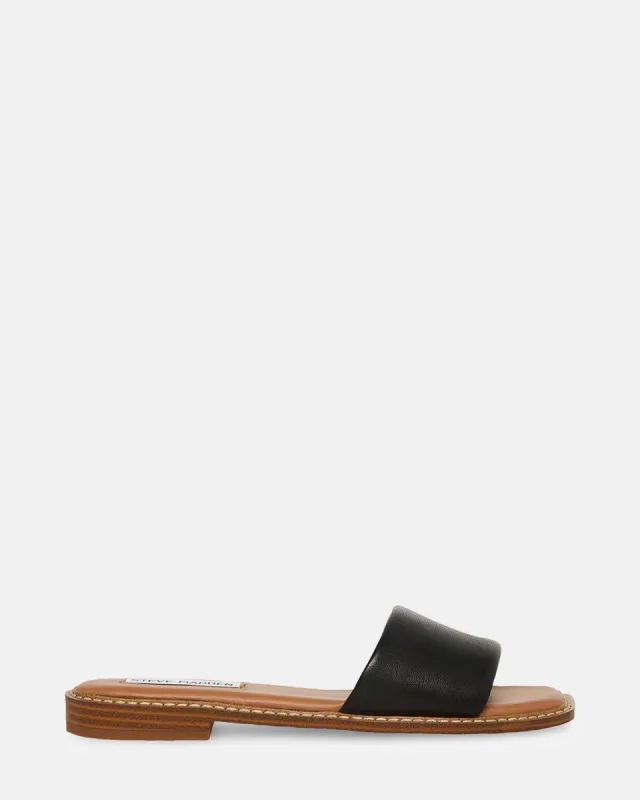 SANDRA BLACK LEATHER sold by Steve Madden