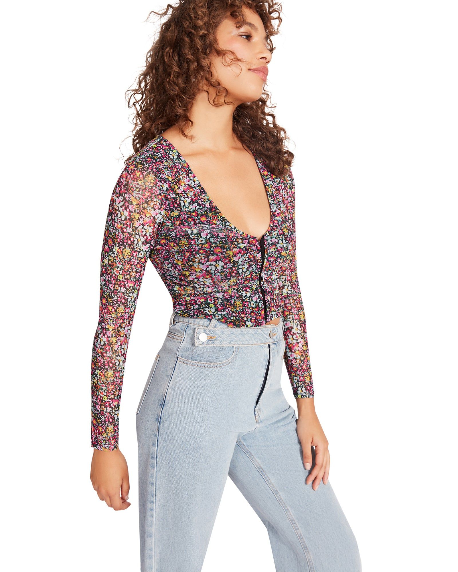 LUNA FLORAL TOP PINK sold by Steve Madden product image thumbnail 5