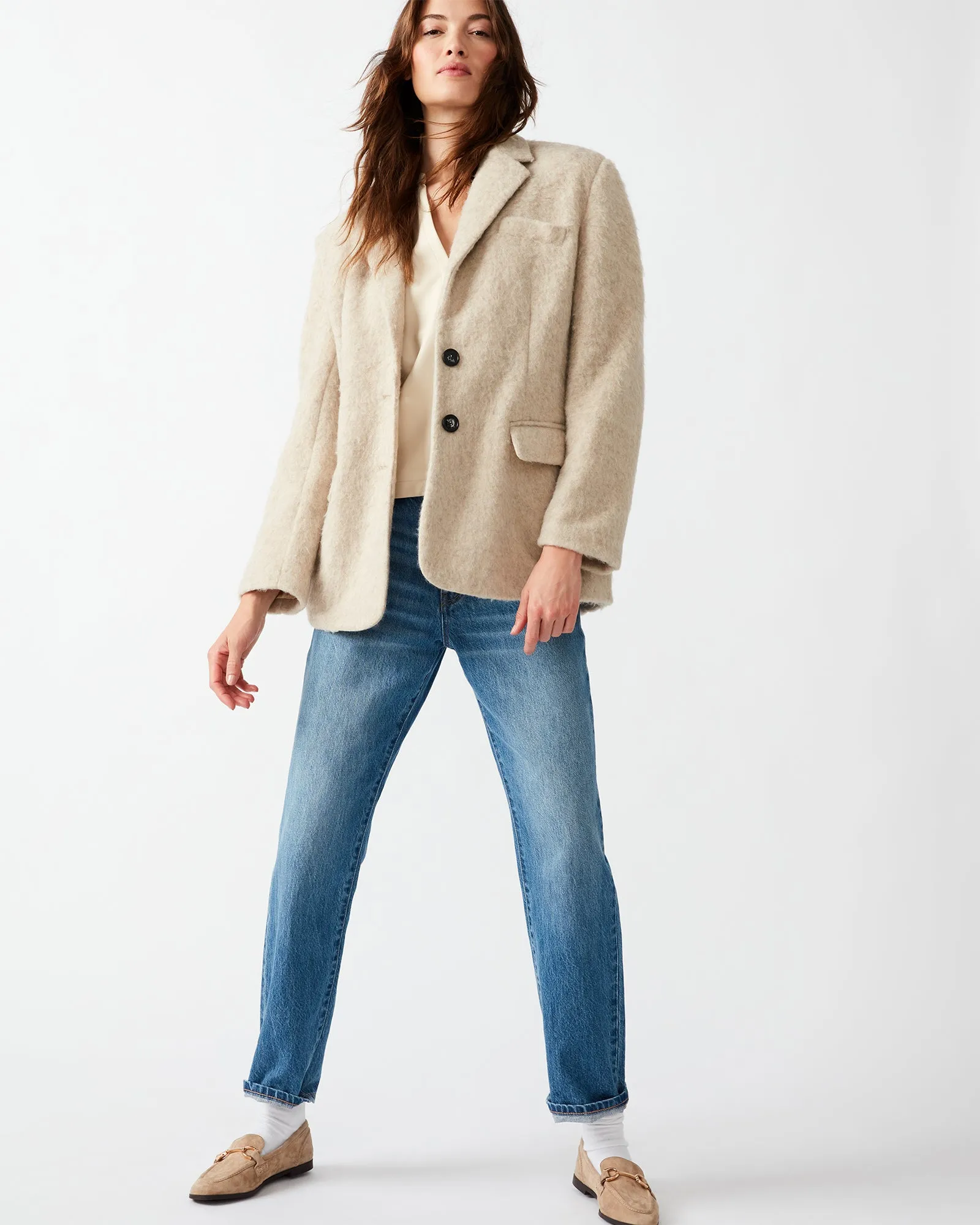 NANA BLAZER COAT BEIGE sold by Steve Madden product image thumbnail 4