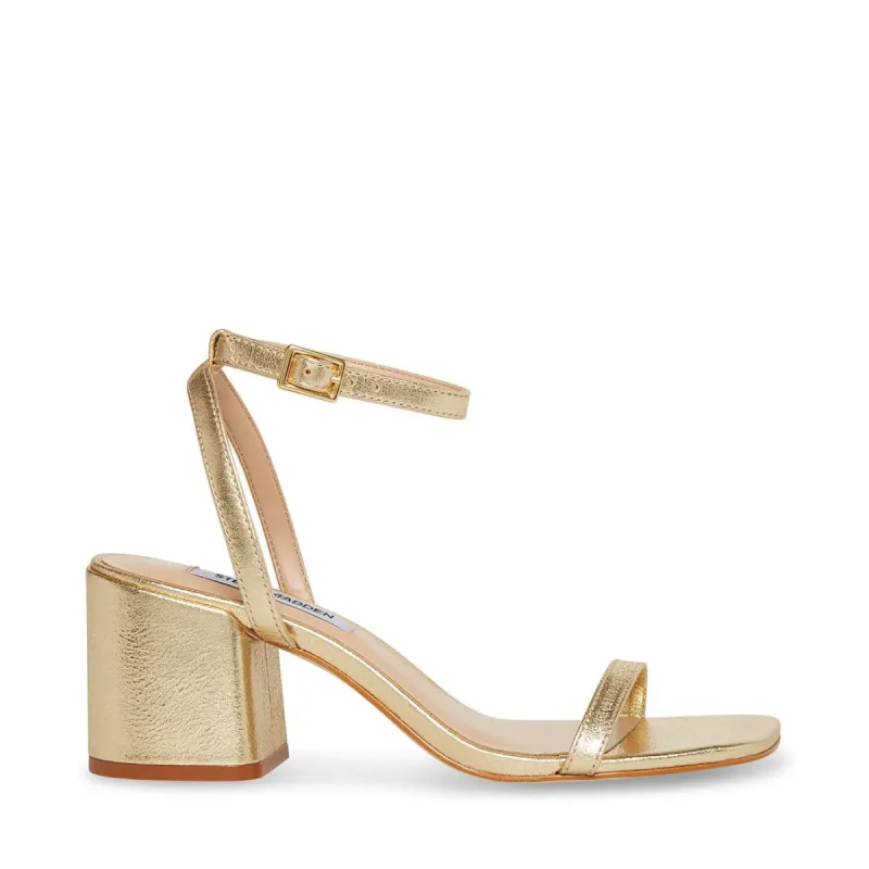 AUDRINA GOLD LEATHER sold by Steve Madden