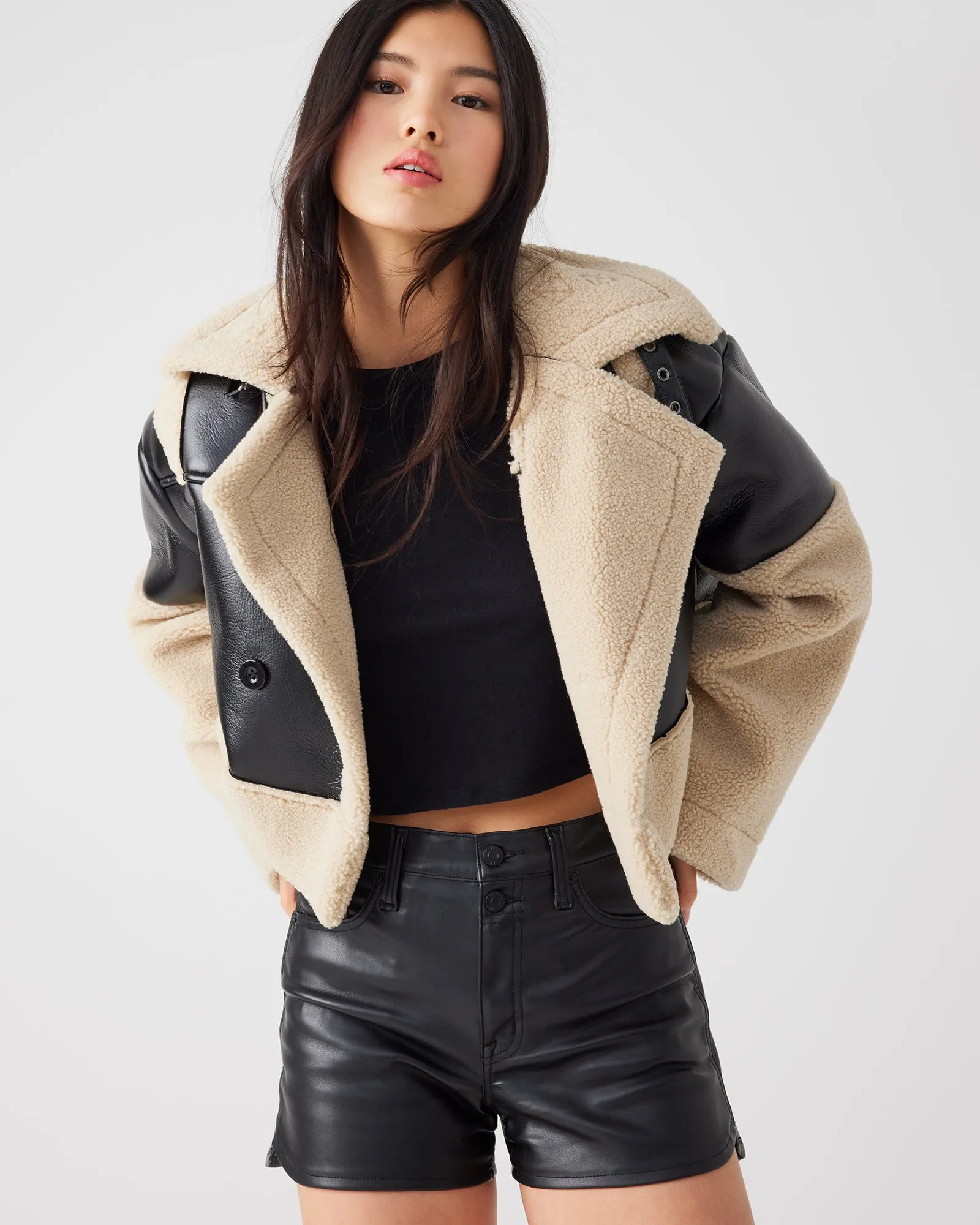 ALAINA COAT BLACK sold by Steve Madden product image thumbnail 3