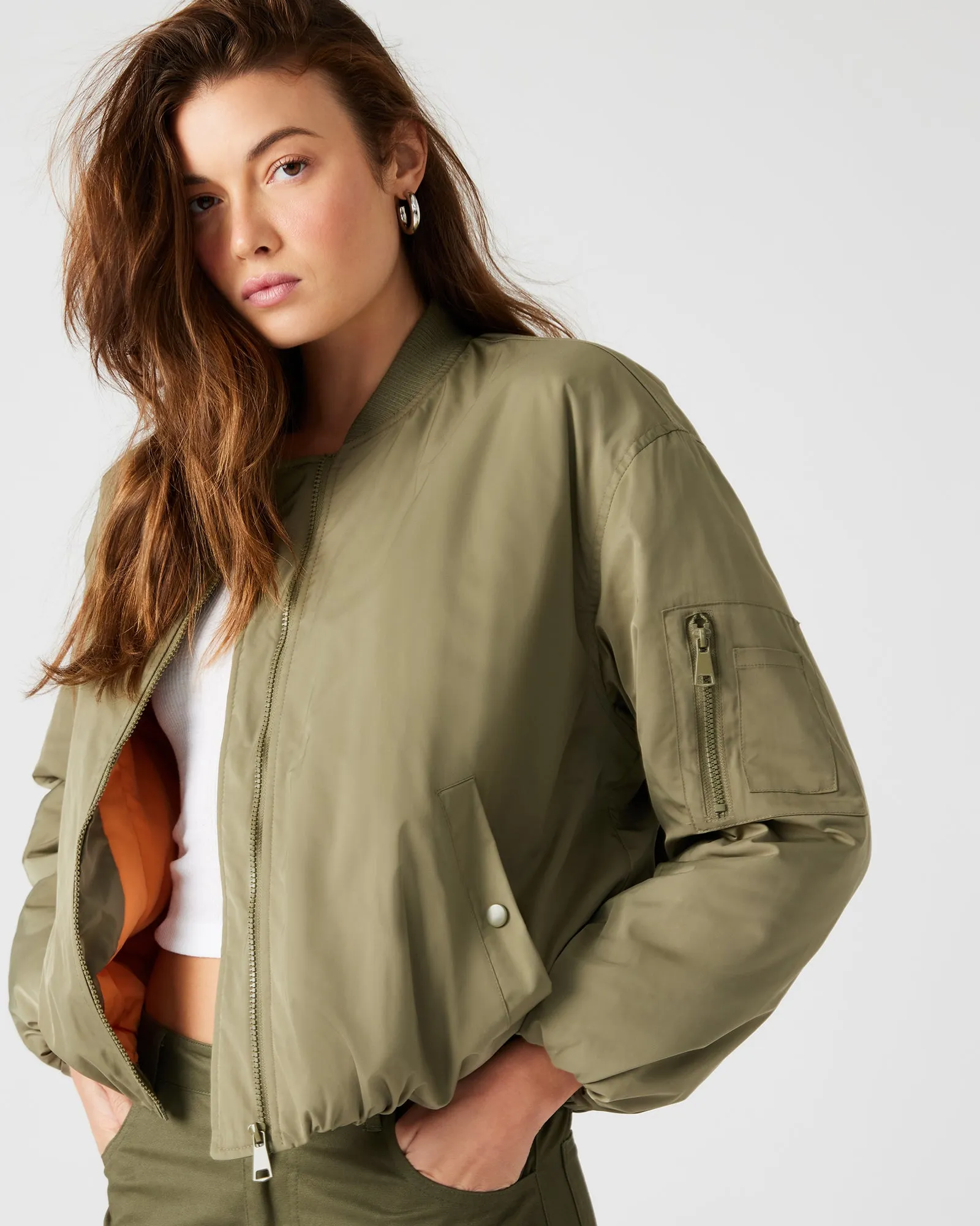 VIDA JACKET OLIVE sold by Steve Madden product image thumbnail 2