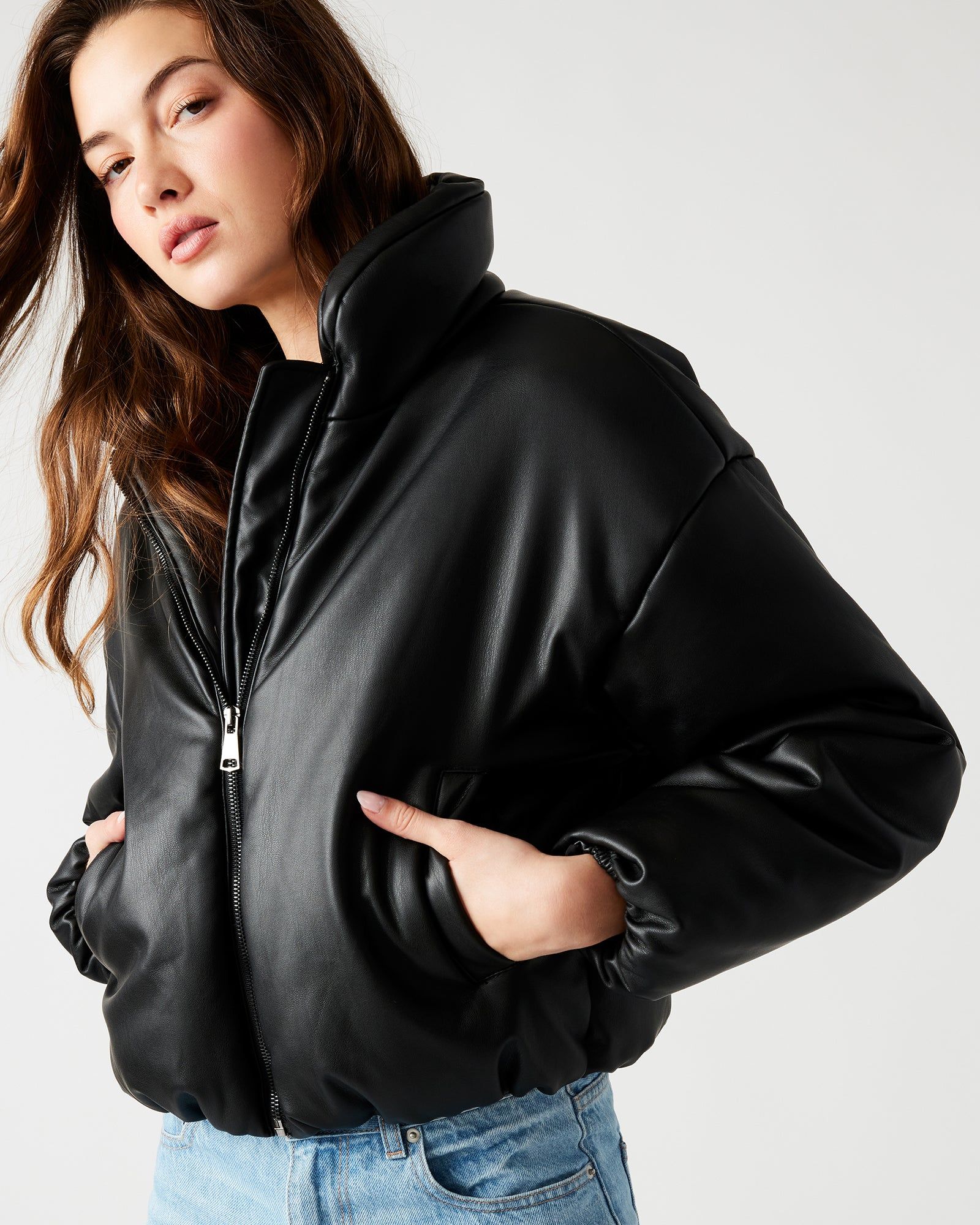 STRATTON JACKET BLACK sold by Steve Madden