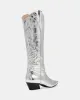 DOLLIE SILVER LEATHER sold by Steve Madden