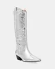 DOLLIE SILVER LEATHER sold by Steve Madden