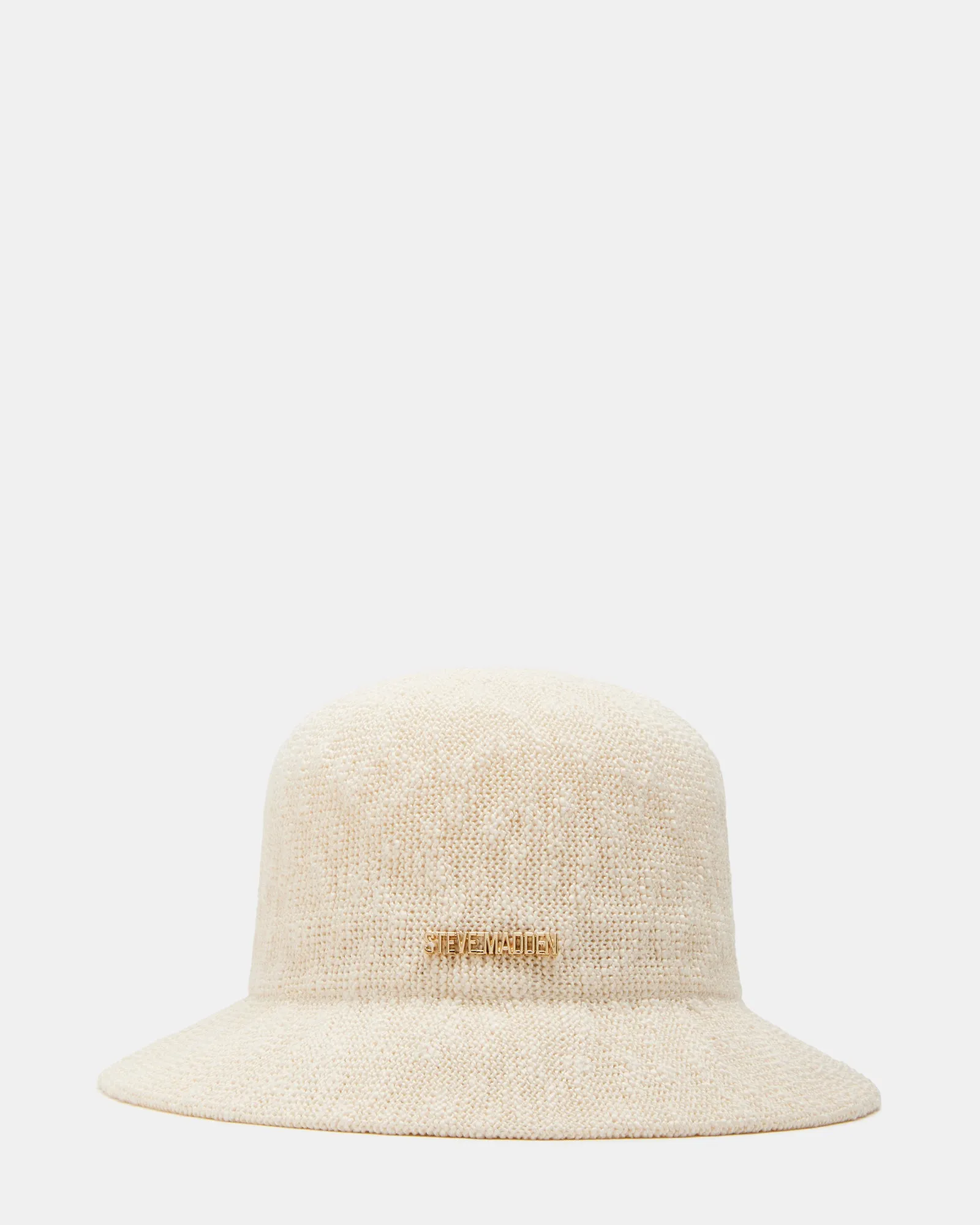 MOLDED POLY YARN BUCKET HAT IVORY sold by Steve Madden
