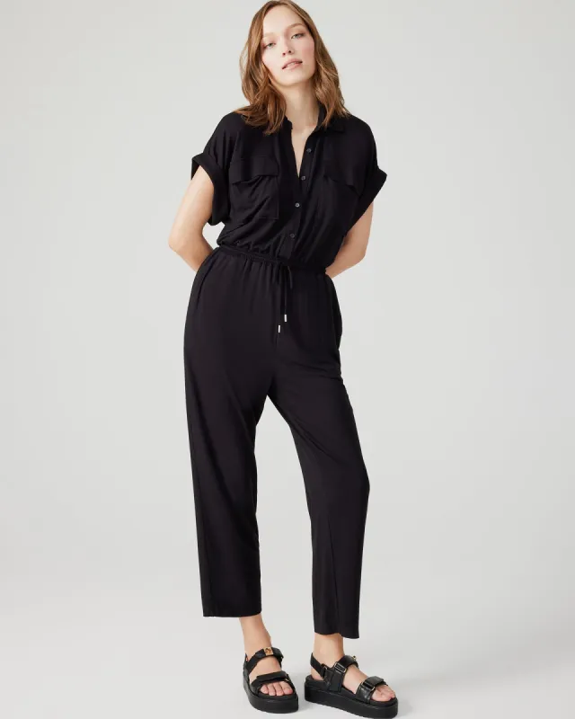 ALYA JUMPSUIT BLACK sold by Steve Madden