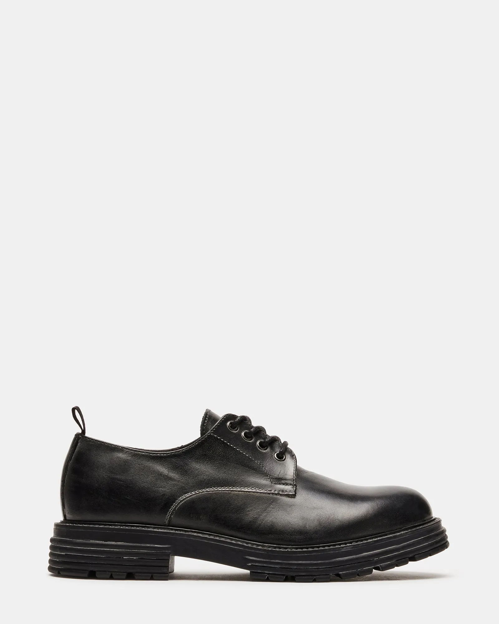 LAURO BLACK LEATHER sold by Steve Madden
