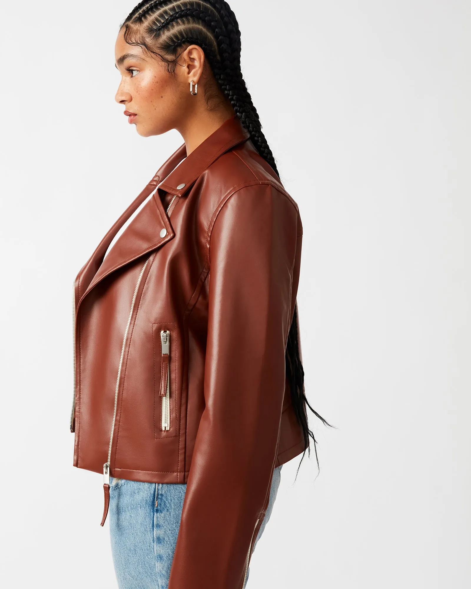 VINKA JACKET COGNAC sold by Steve Madden product image thumbnail 3