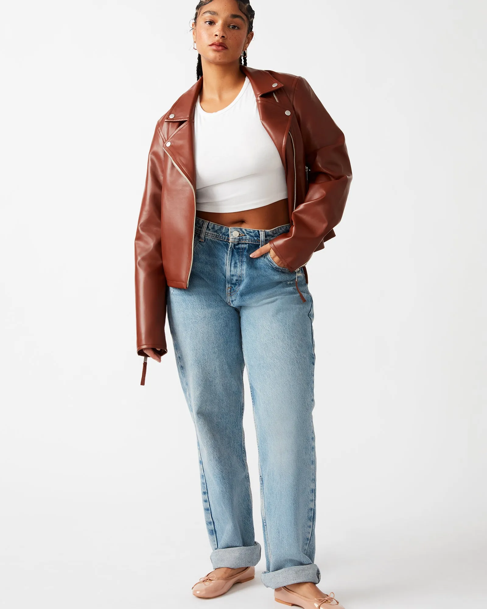 VINKA JACKET COGNAC sold by Steve Madden product image thumbnail 5