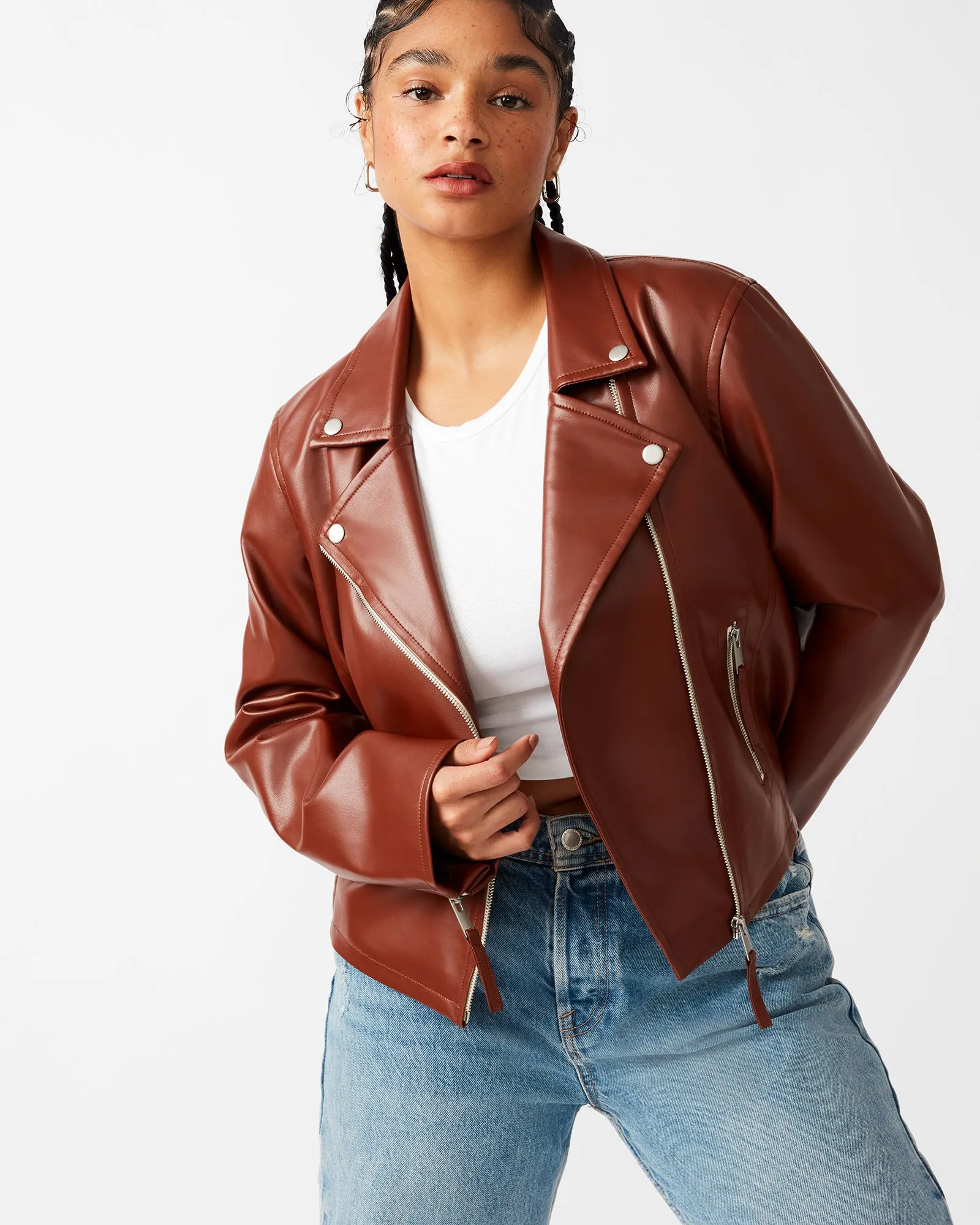 VINKA JACKET COGNAC sold by Steve Madden product image thumbnail 2