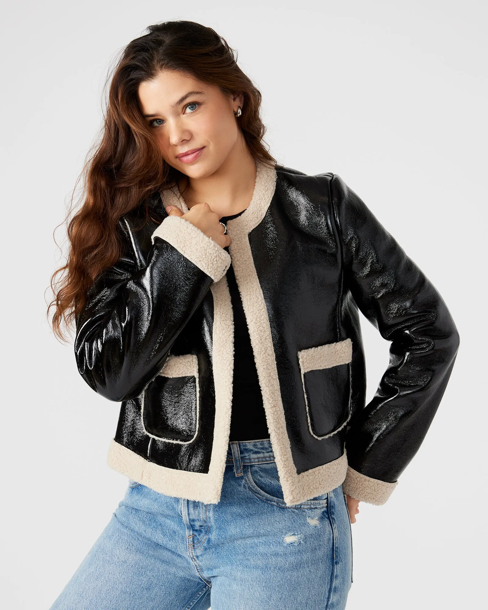 FIENNE JACKET BLACK sold by Steve Madden