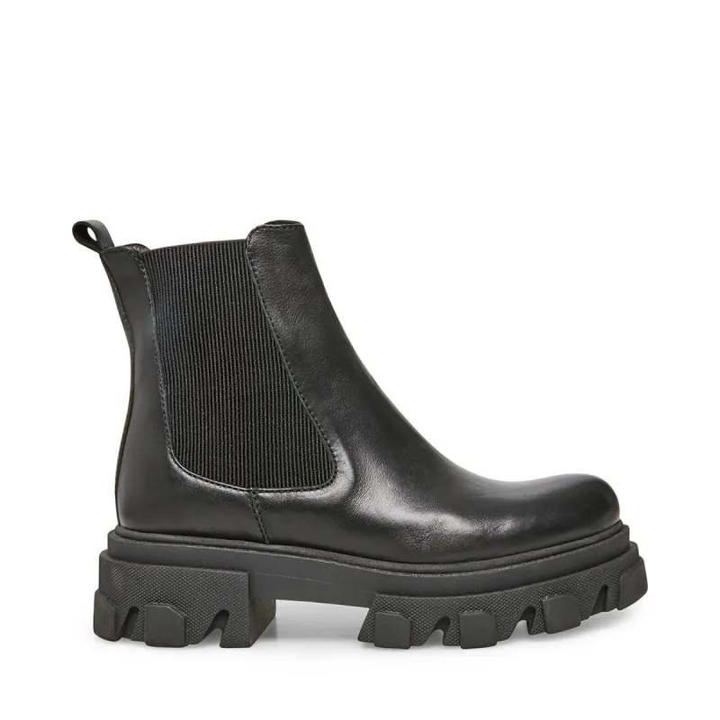 ZAINA BLACK LEATHER - SM REBOOTED sold by Steve Madden