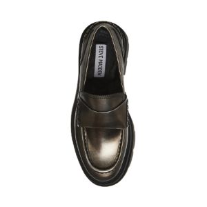 GAVEN SILVER LEATHER sold by Steve Madden