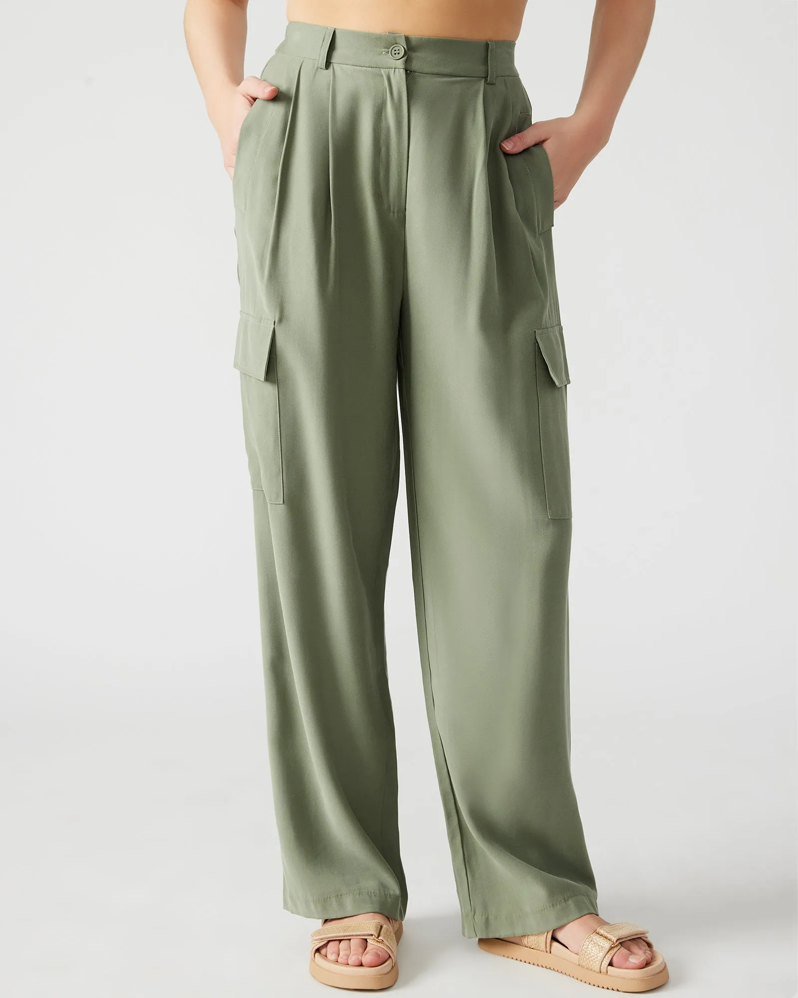 DAYA PANT OLIVE sold by Steve Madden product image thumbnail 2