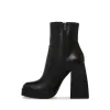 TRINA BLACK LEATHER - SM REBOOTED sold by Steve Madden