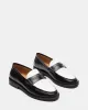 MADISON BLACK/WHITE LEATHER sold by Steve Madden