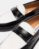 MADISON BLACK/WHITE LEATHER sold by Steve Madden