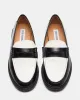 MADISON BLACK/WHITE LEATHER sold by Steve Madden